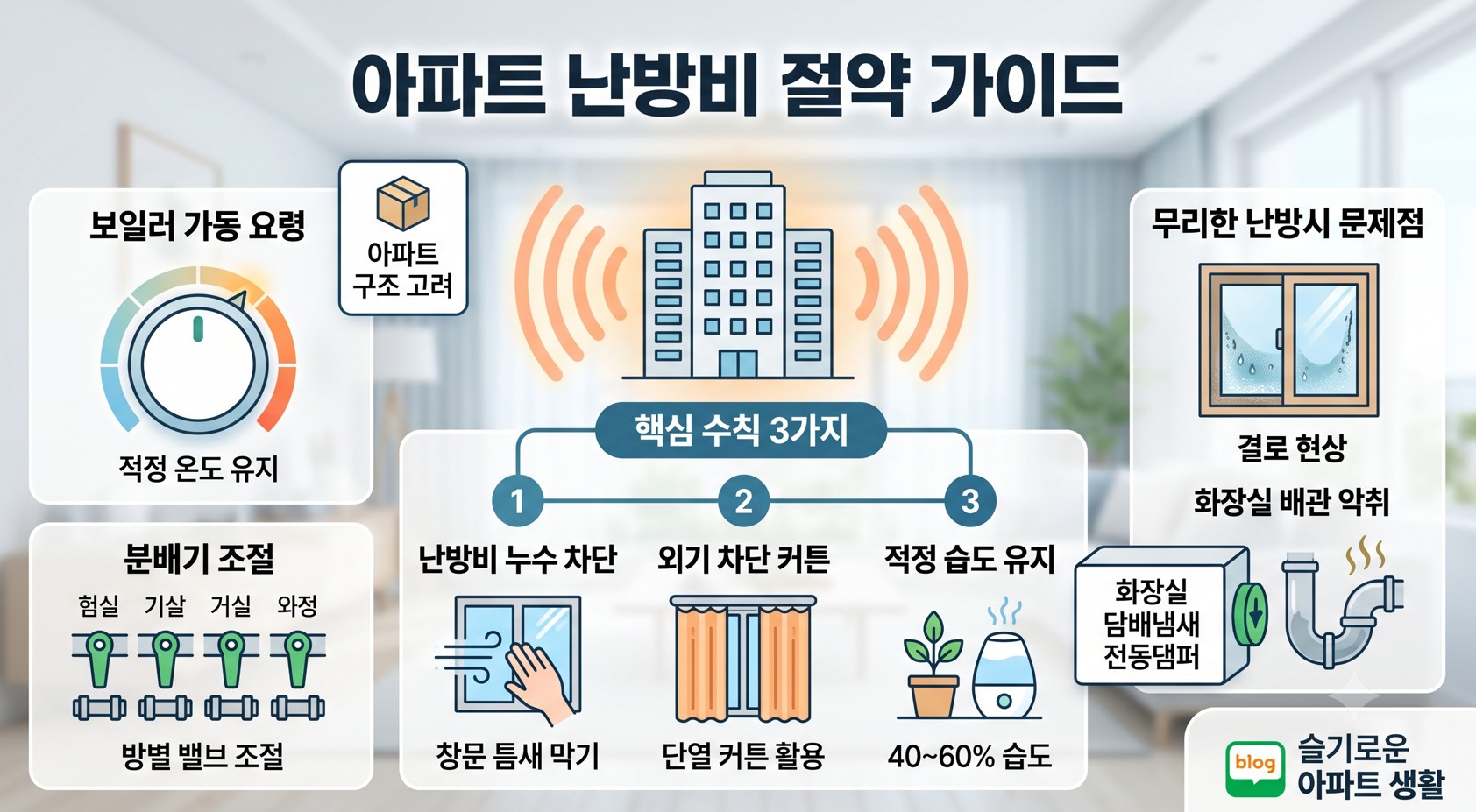아파트 난방비 절약 방법 밸브 조절