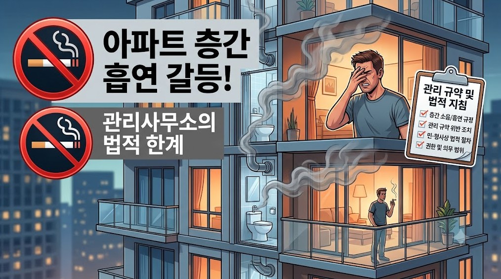 아파트 층간 흡연 관리사무소 조사 권한