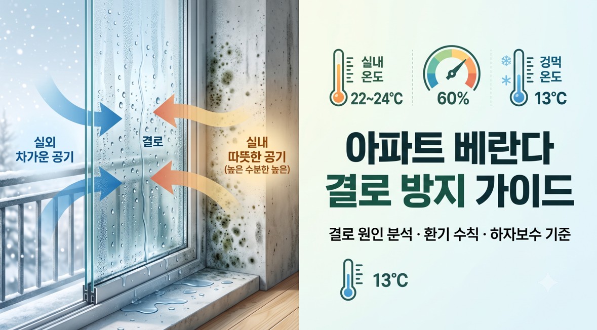 아파트 베란다 결로 방지 환기법