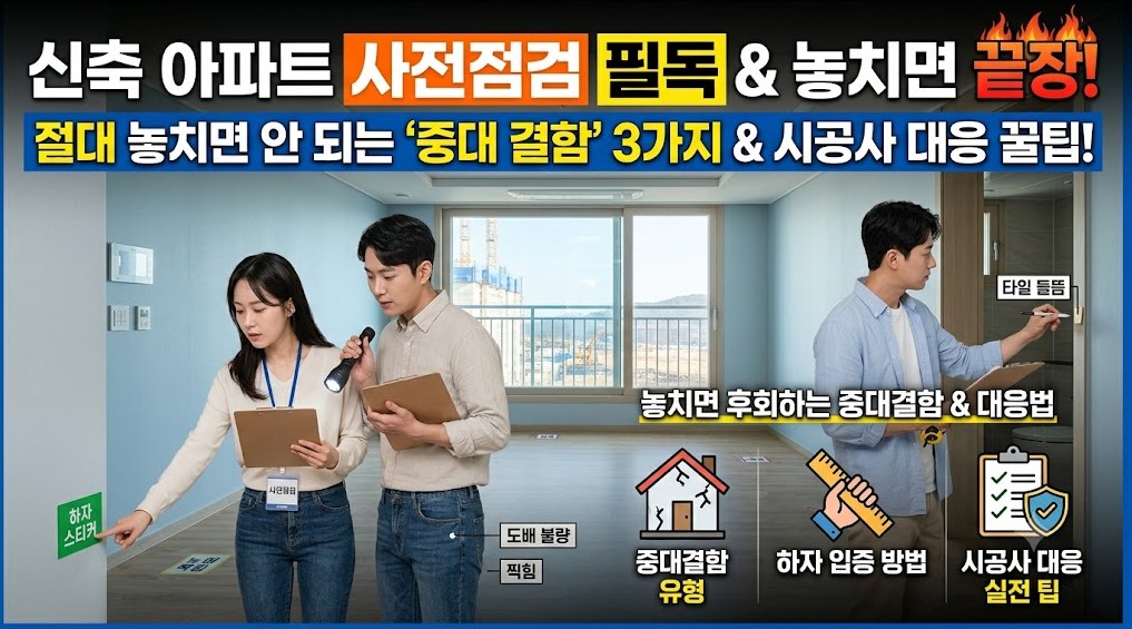 신축 사전점검 하자