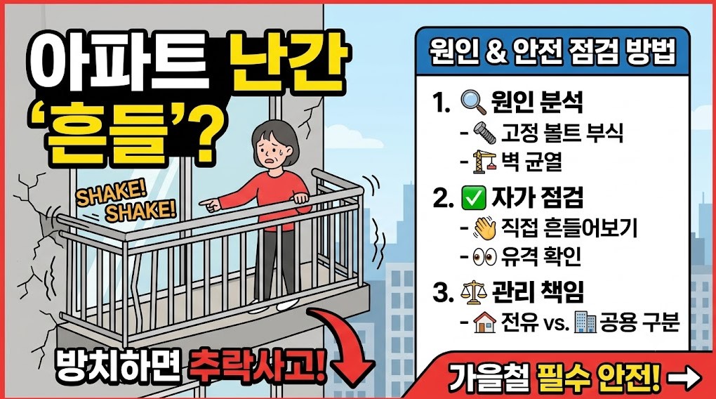 아파트 베란다 난간 흔들림 원인
